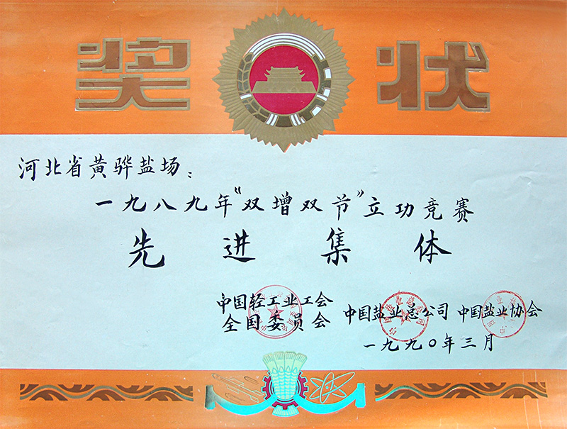 八九年“雙增雙節(jié)”立功競(jìng)賽先進(jìn)集體